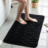 Soft Memory Foam Non Slip Cobblestone Embossing Bath Mat Bath - Tophatter Daily Deals