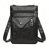 Soft PU Leather Women Messenger Bag Black Handbags & Wallets - Tophatter Daily Deals