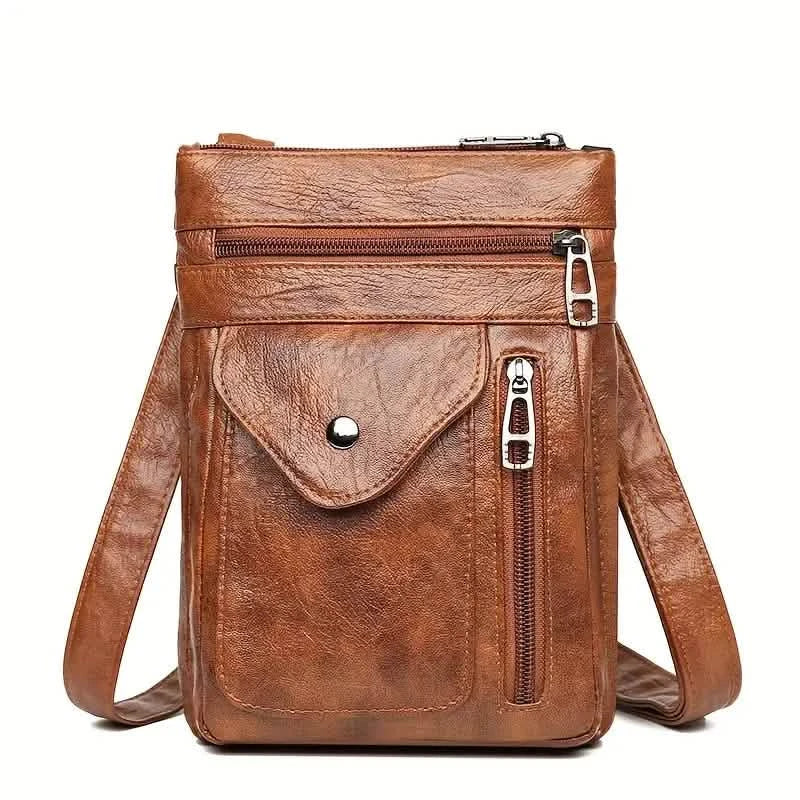 Soft PU Leather Women Messenger Bag Brown Handbags & Wallets - Tophatter Daily Deals