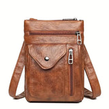 Soft PU Leather Women Messenger Bag Brown Handbags & Wallets - Tophatter Daily Deals