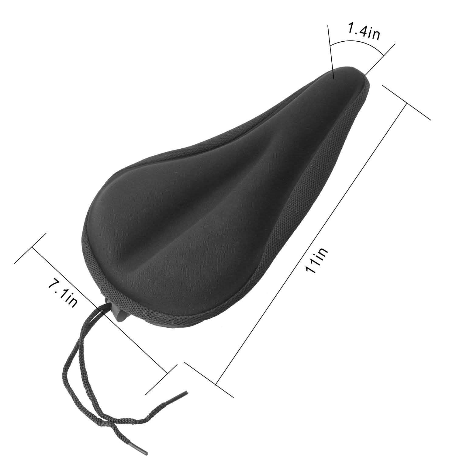 Soft Silicone Gel Bike Seat Saddle Cushion Cover Outdoor Recreation - Tophatter Daily Deals