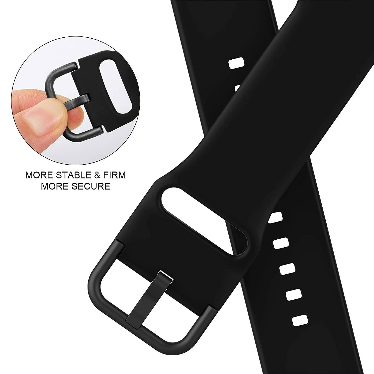 Soft Silicone Sport Wristbands Replacement Strap with Classic Clasp Watch Band - Tophatter Daily Deals
