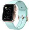 Soft Silicone Sport Wristbands Replacement Strap with Classic Clasp Mint Green Watch Band - Tophatter Daily Deals