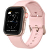 Soft Silicone Sport Wristbands Replacement Strap with Classic Clasp Pink Watch Band - Tophatter Daily Deals