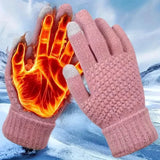Soft Touchscreen Winter Gloves Elastic Cuff Knit for Cold Weather Gloves, Scarves & Earmuffs - Tophatter Daily Deals