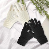 Soft Touchscreen Winter Gloves Elastic Cuff Knit for Cold Weather Gloves, Scarves & Earmuffs - Tophatter Daily Deals