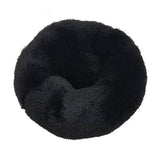 Soft Winter Warm Plush Calming Pet Bed Black Pet Beds - Tophatter Daily Deals