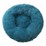 Soft Winter Warm Plush Calming Pet Bed Blue Green Pet Beds - Tophatter Daily Deals