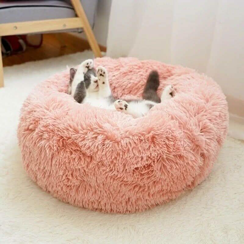 Soft Winter Warm Plush Calming Pet Bed Pet Beds - Tophatter Daily Deals