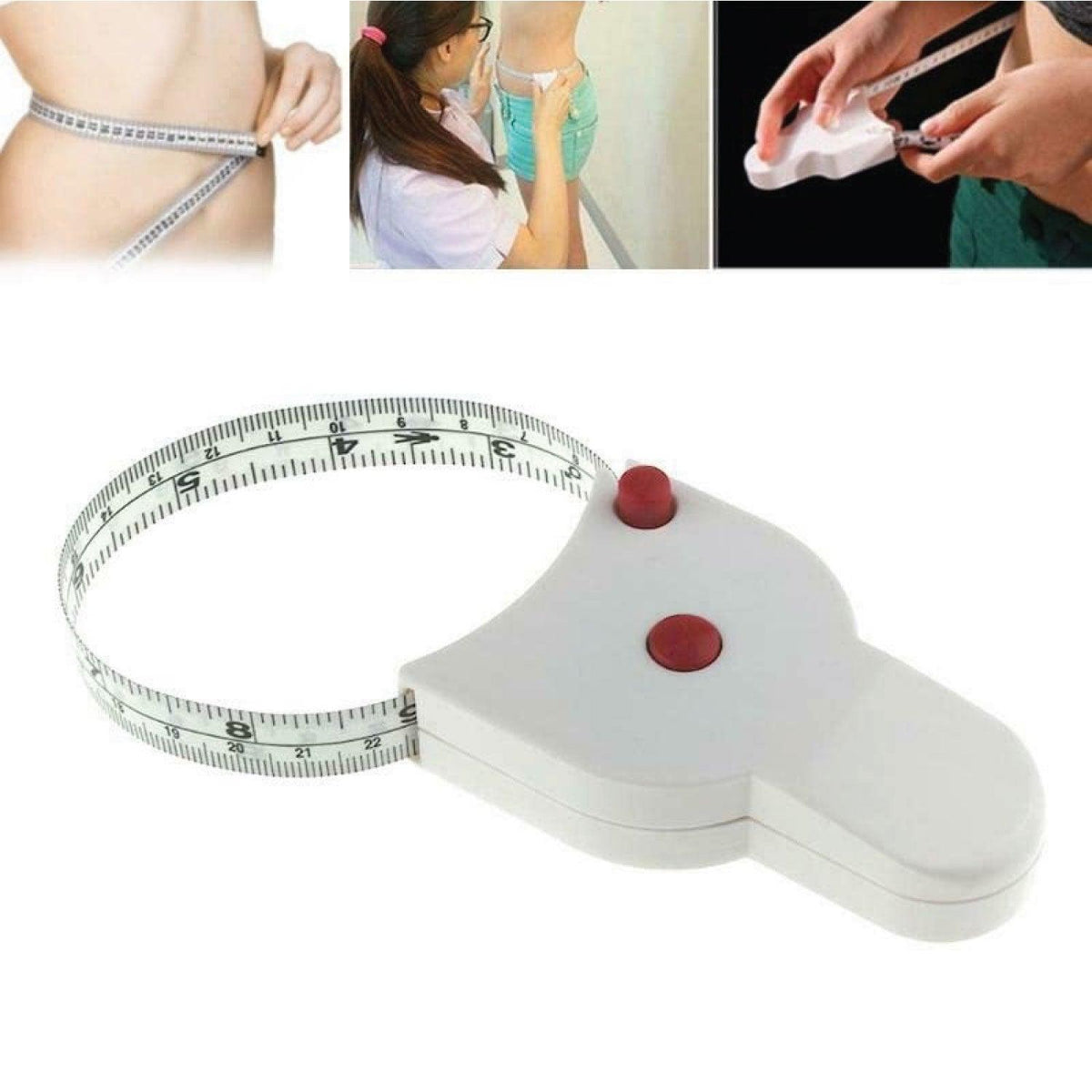Measuring Tape for Body - Push-Button Retract Lock Pin System 150CM Automatic Telescopic Body Measure Tape Business & Industrial - Tophatter Daily Deals