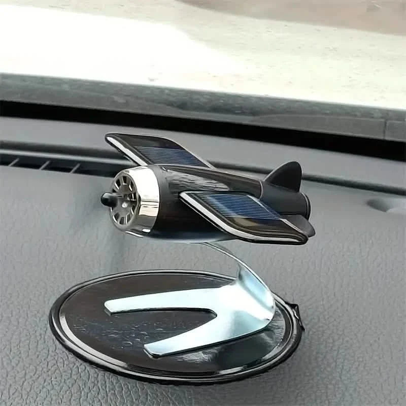 Solar Airplane Creative Car Decoration Automotive - Tophatter Daily Deals