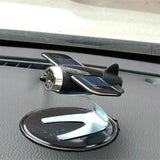 Solar Airplane Creative Car Decoration Automotive - Tophatter Daily Deals