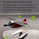 Solar Airplane Creative Car Decoration Automotive - Tophatter Daily Deals