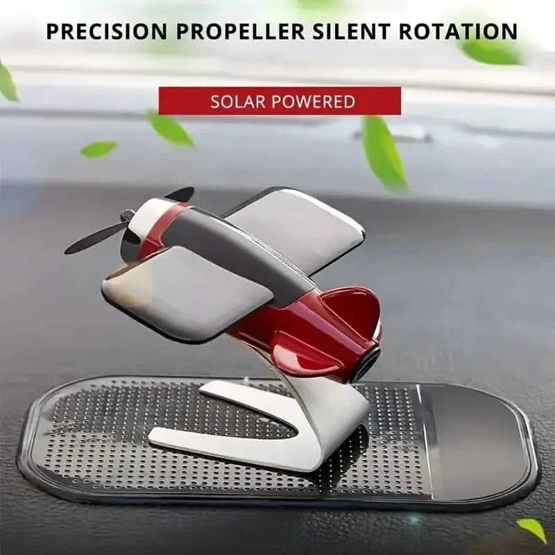 Solar Airplane Creative Car Decoration Automotive - Tophatter Daily Deals