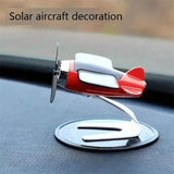 Solar Airplane Creative Car Decoration Automotive - Tophatter Daily Deals