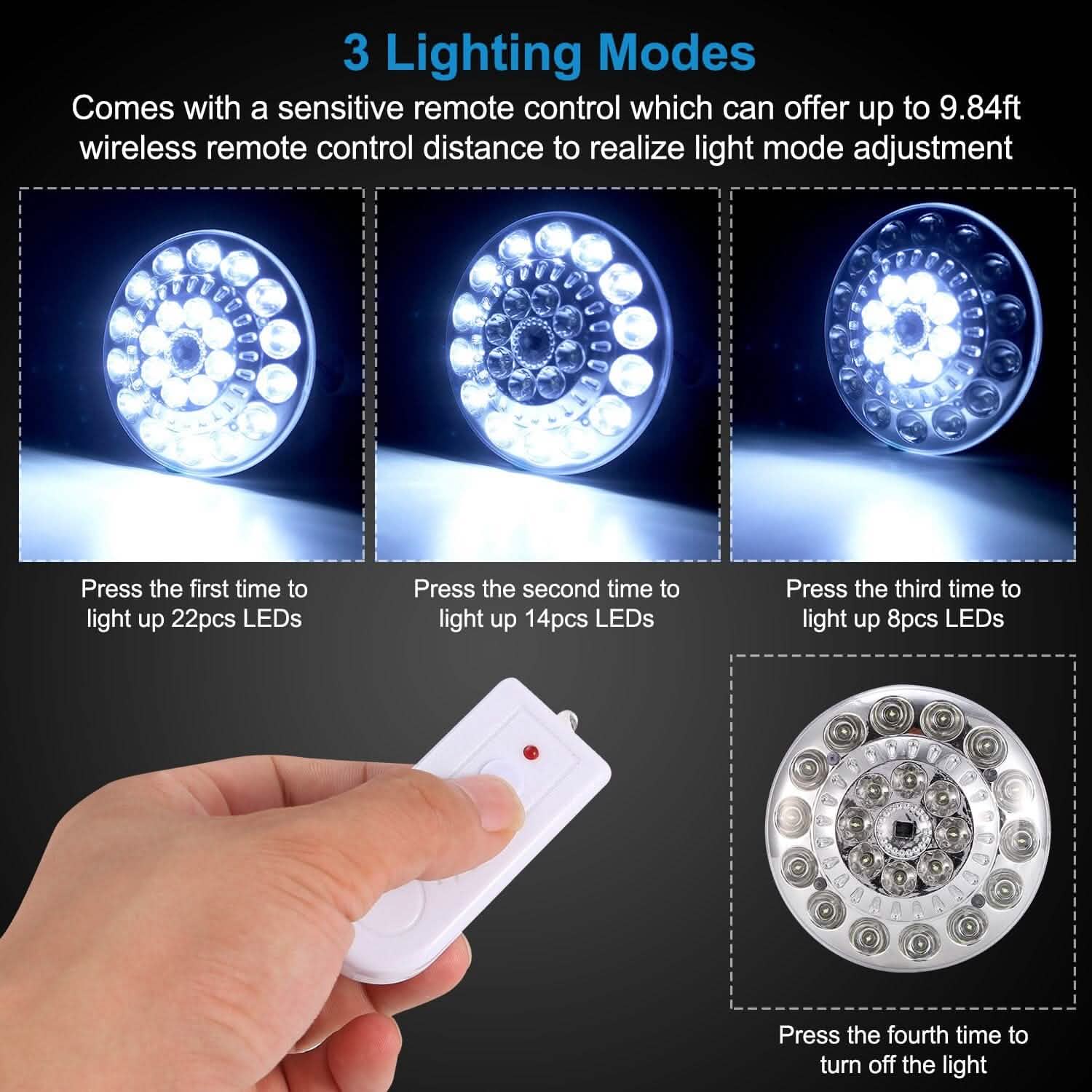 Solar Camping Light Hanging LED Bulb Lamp Outdoor Recreation - Tophatter Daily Deals