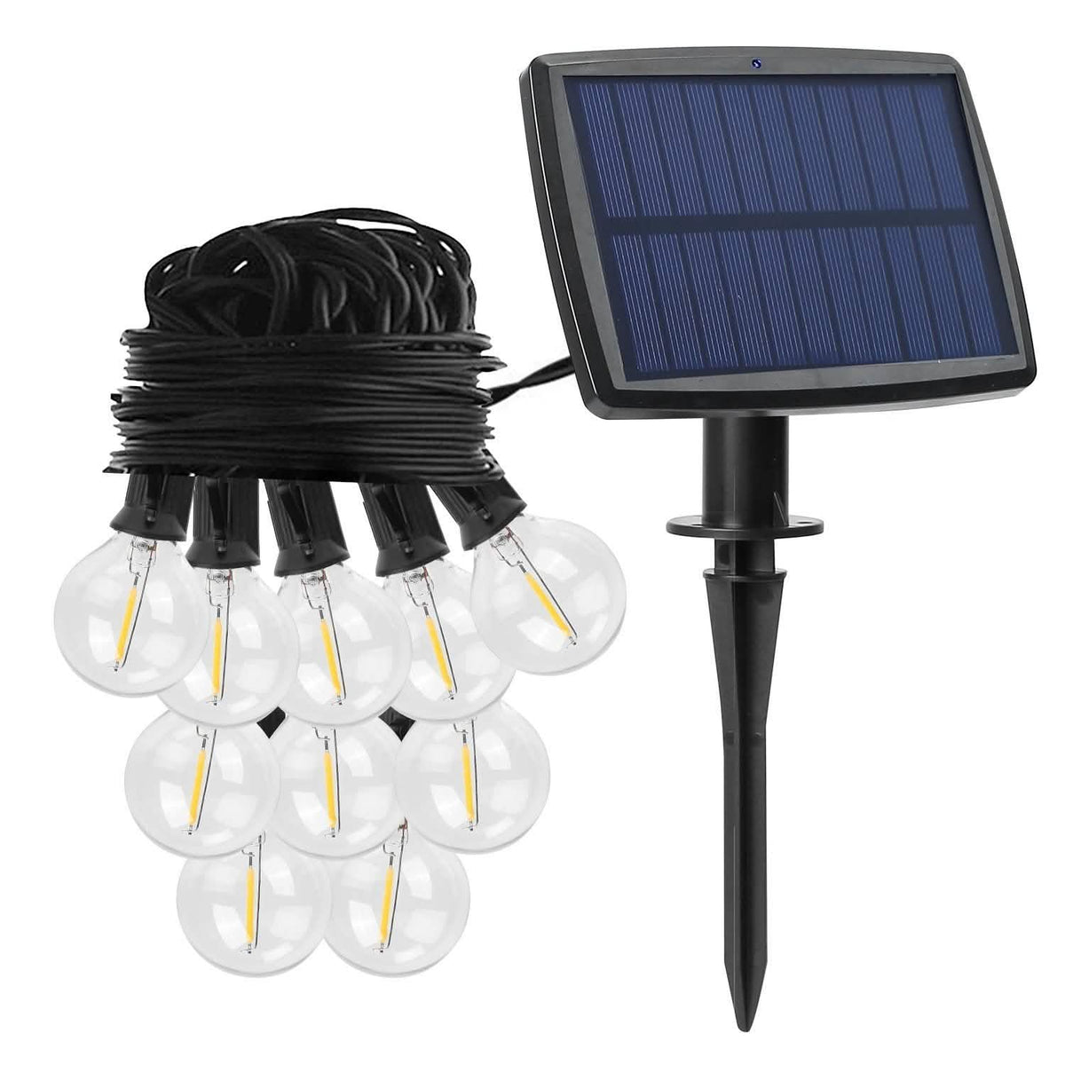 Solar Globe String Light Waterball LED String & Fairy Lights - Tophatter Daily Deals