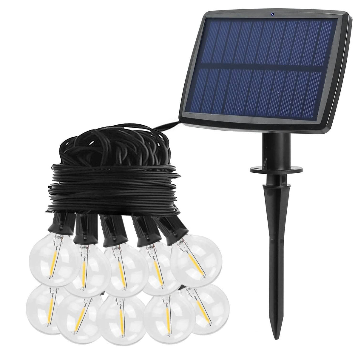 Solar Globe String Light Waterball LED String & Fairy Lights - Tophatter Daily Deals