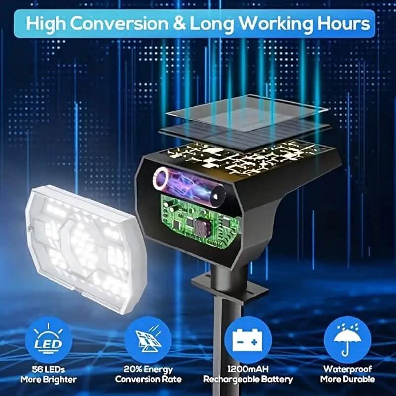 Solar Landscape Outdoor Spotlights Outdoor Lighting - Tophatter Daily Deals