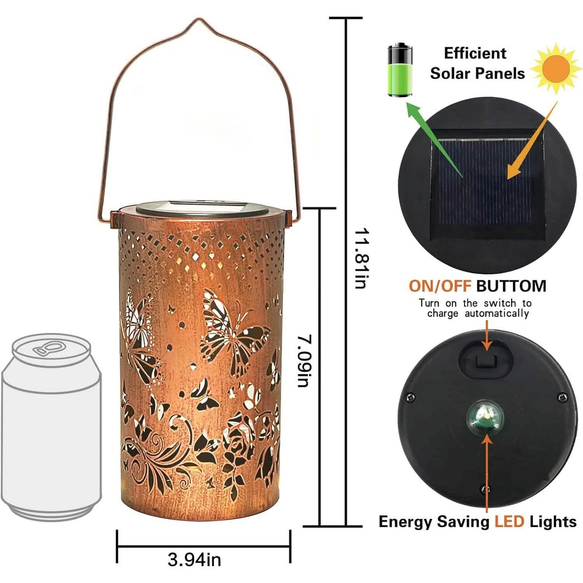 Solar Lanterns Outdoor Hanging Lantern Lights Solar Outdoor Lights - Tophatter Daily Deals