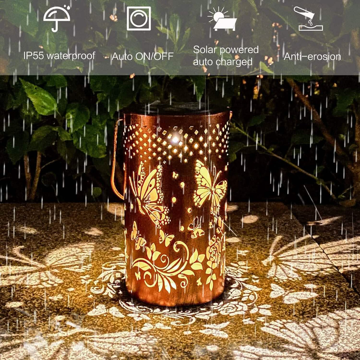 Solar Lanterns Outdoor Hanging Lantern Lights Solar Outdoor Lights - Tophatter Daily Deals