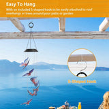 Solar LED Butterfly Wind Chimes String & Fairy Lights - Tophatter Daily Deals