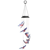 Solar LED Butterfly Wind Chimes String & Fairy Lights - Tophatter Daily Deals