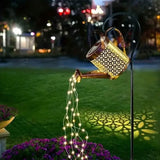 Solar LED Watering Can String Lights 1-Pack LED String Lights - Tophatter Daily Deals