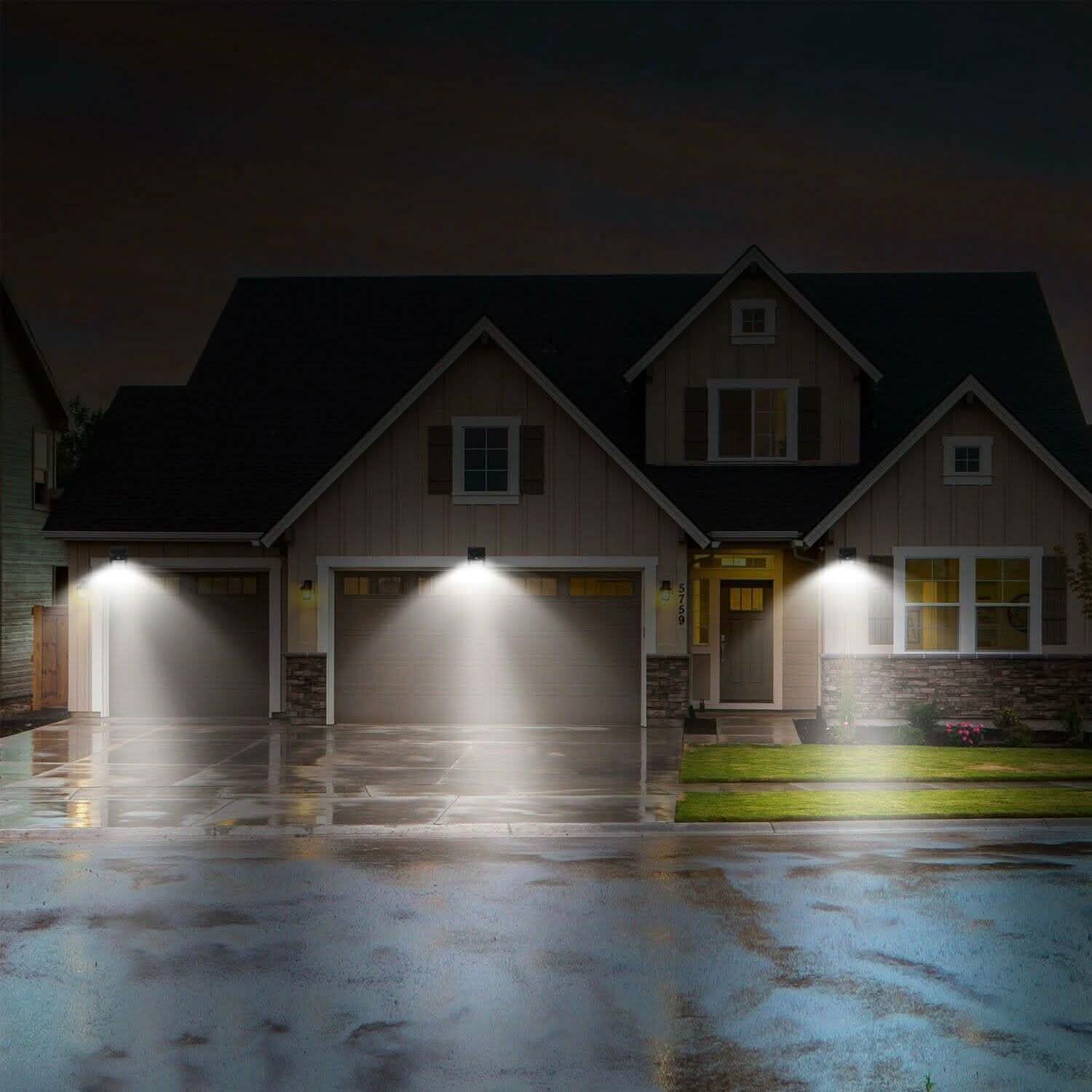 Solar Light 20 LEDs Outdoor PIR Outdoor Lighting - Tophatter Daily Deals