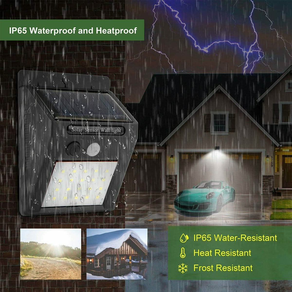 Solar Light 20 LEDs Outdoor PIR Outdoor Lighting - Tophatter Daily Deals