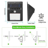 Solar Light 20 LEDs Outdoor PIR Solar Outdoor Lights - Tophatter Daily Deals