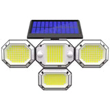 Solar Light Outdoor with Remote Control Double Motion Sensor Light 306/208 Led Wall Lamp IP65 Spotlight Exterior Garage Lighting Solar Outdoor Lights - Tophatter Daily Deals