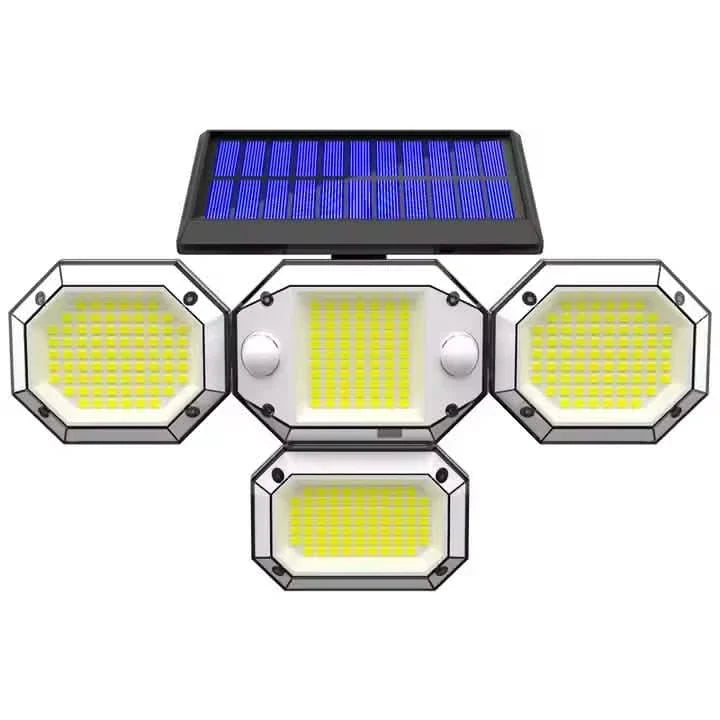 Solar Light Outdoor with Remote Control Double Motion Sensor Light 306/208 Led Wall Lamp IP65 Spotlight Exterior Garage Lighting Solar Outdoor Lights - Tophatter Daily Deals