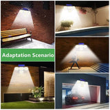 Solar Light Outdoor with Remote Control Double Motion Sensor Light 306/208 Led Wall Lamp IP65 Spotlight Exterior Garage Lighting Solar Outdoor Lights - Tophatter Daily Deals