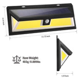 Solar Lights 180 LEDS Solar Wall Light Outdoor Lighting - Tophatter Daily Deals