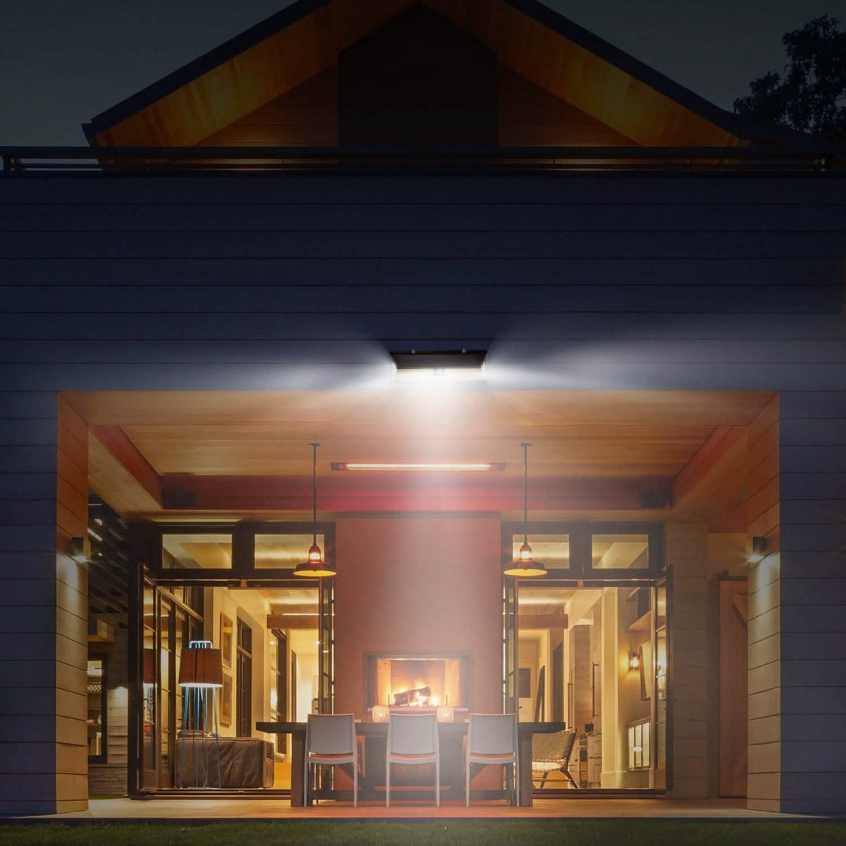Solar Lights 180 LEDS Solar Wall Light Outdoor Lighting - Tophatter Daily Deals