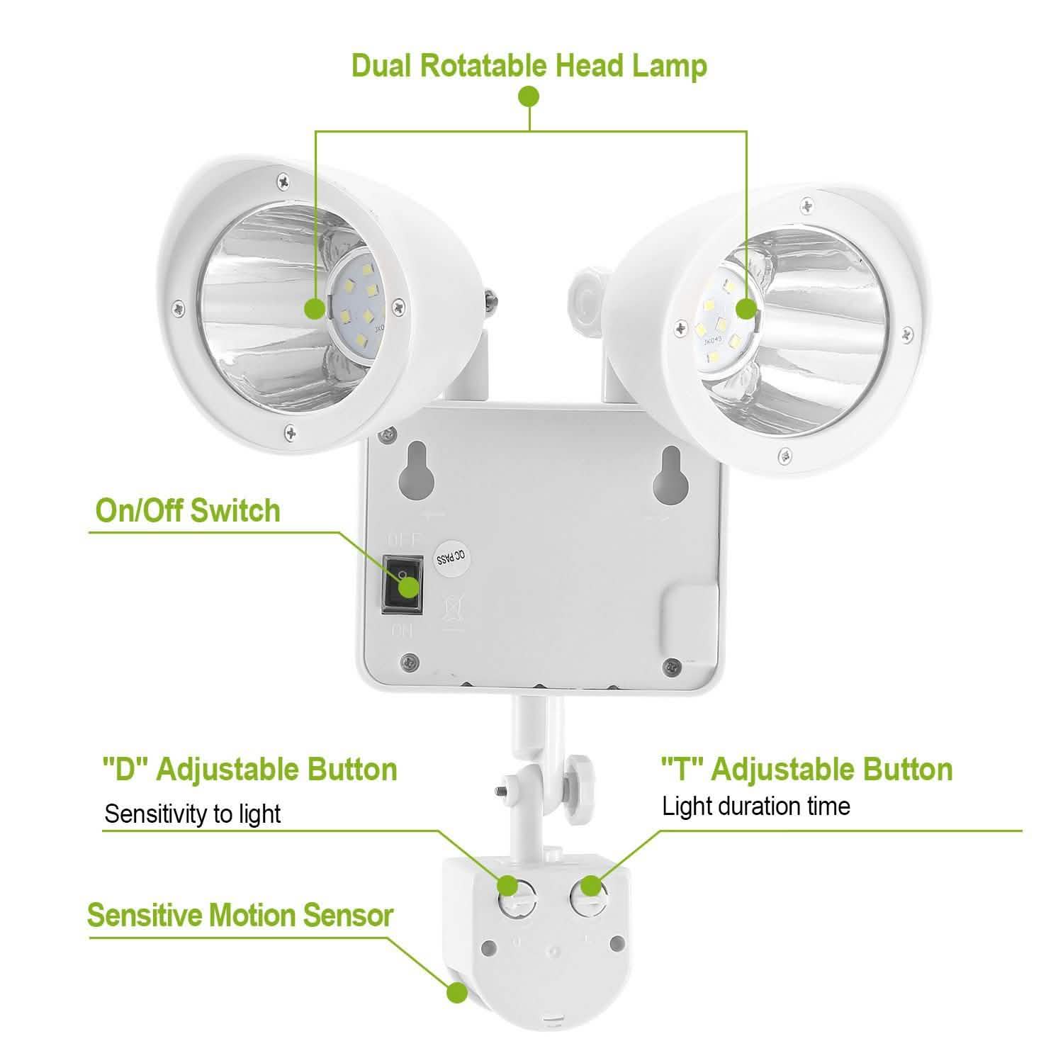 Solar Lights 22 LEDs Outdoor Security Outdoor Lighting - Tophatter Daily Deals