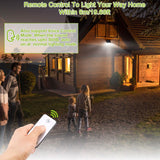 Solar Lights 88 LEDs Outdoor Wall Lamps Solar Outdoor Lights - Tophatter Daily Deals