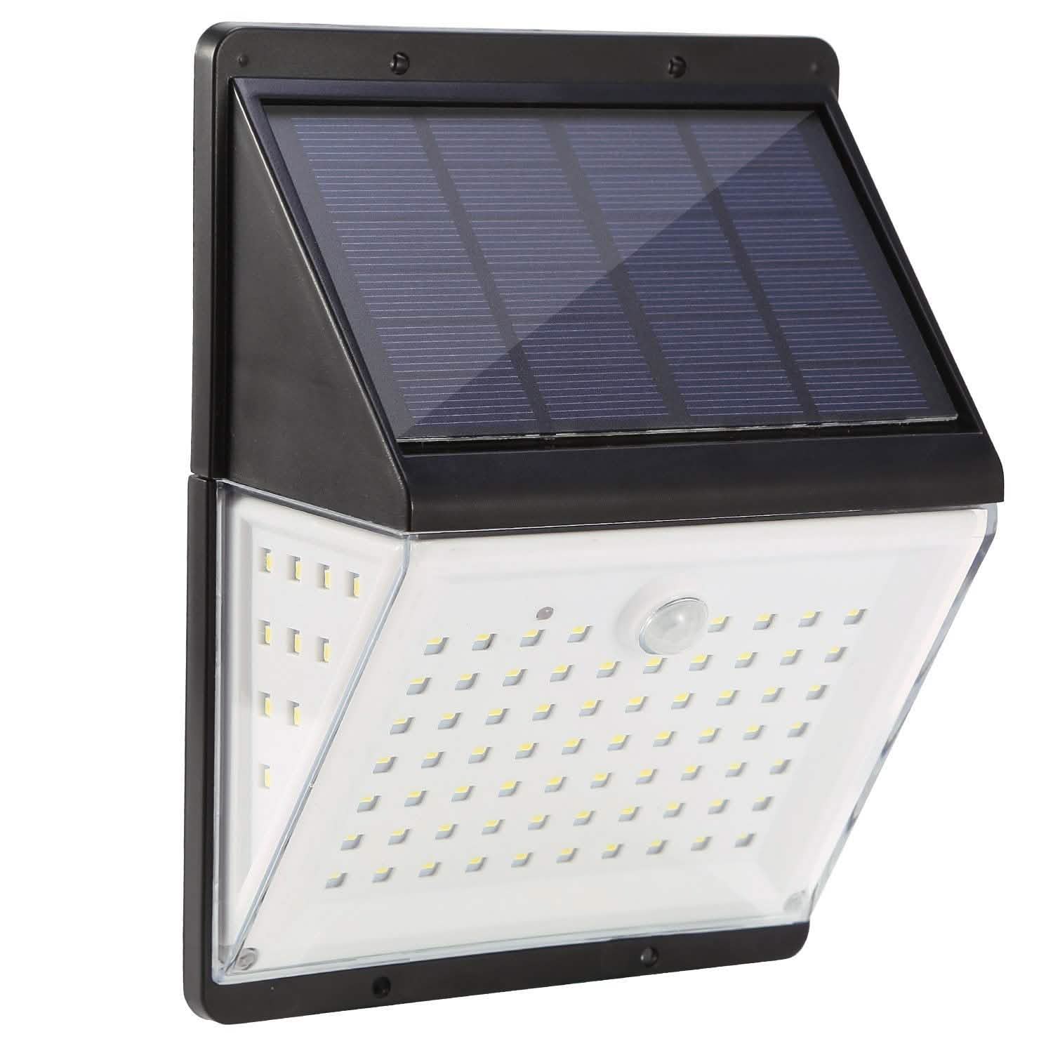Solar Lights 88 LEDs Outdoor Wall Lamps Outdoor Lighting - Tophatter Daily Deals