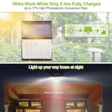 Solar Lights 88 LEDs Outdoor Wall Lamps Solar Outdoor Lights - Tophatter Daily Deals
