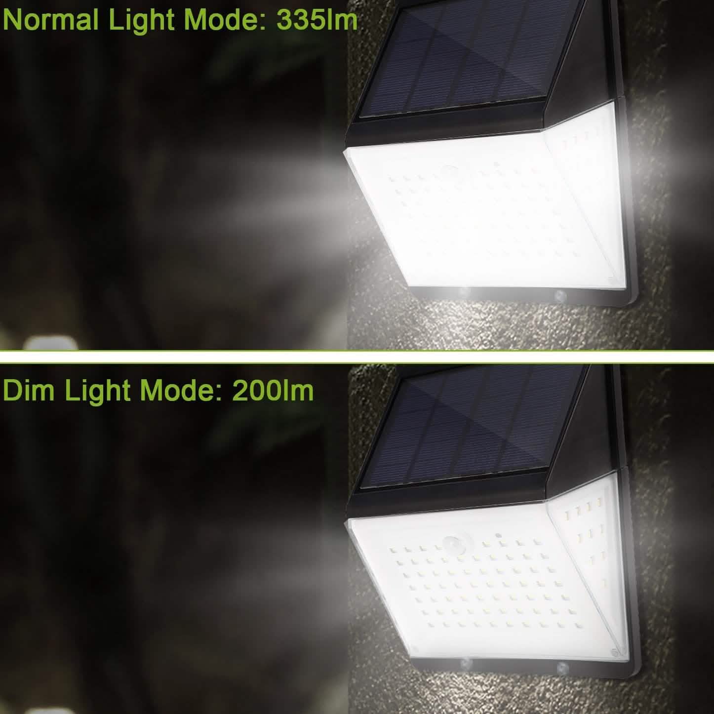 Solar Lights 88 LEDs Outdoor Wall Lamps Outdoor Lighting - Tophatter Daily Deals
