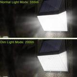 Solar Lights 88 LEDs Outdoor Wall Lamps Solar Outdoor Lights - Tophatter Daily Deals