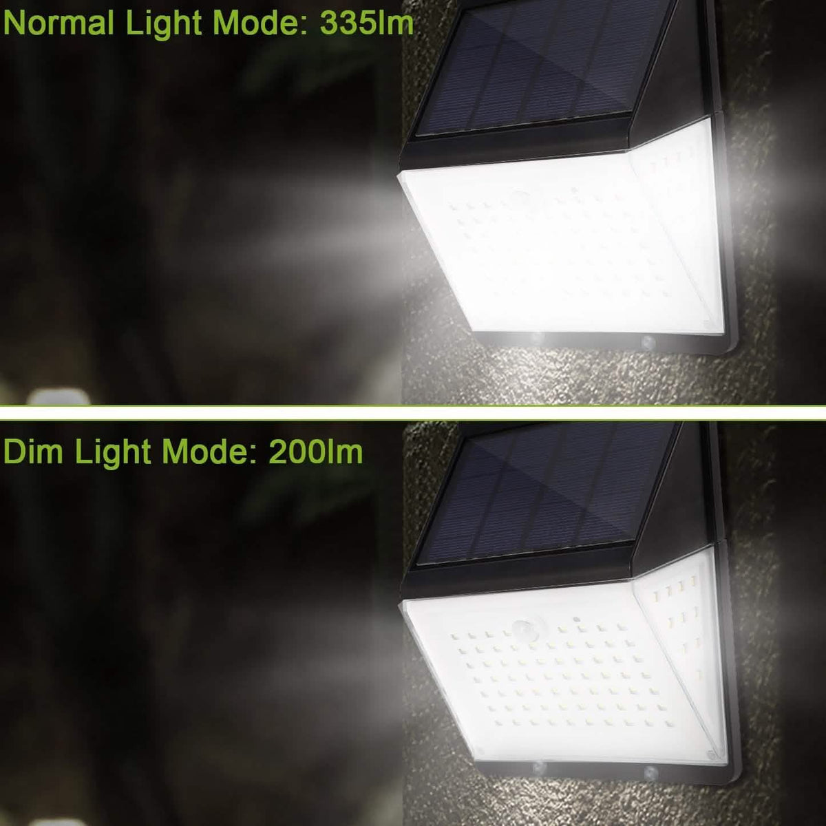 Solar Lights 88 LEDs Outdoor Wall Lamps Solar Outdoor Lights - Tophatter Daily Deals