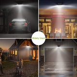 Solar Lights 88 LEDs Outdoor Wall Lamps Solar Outdoor Lights - Tophatter Daily Deals