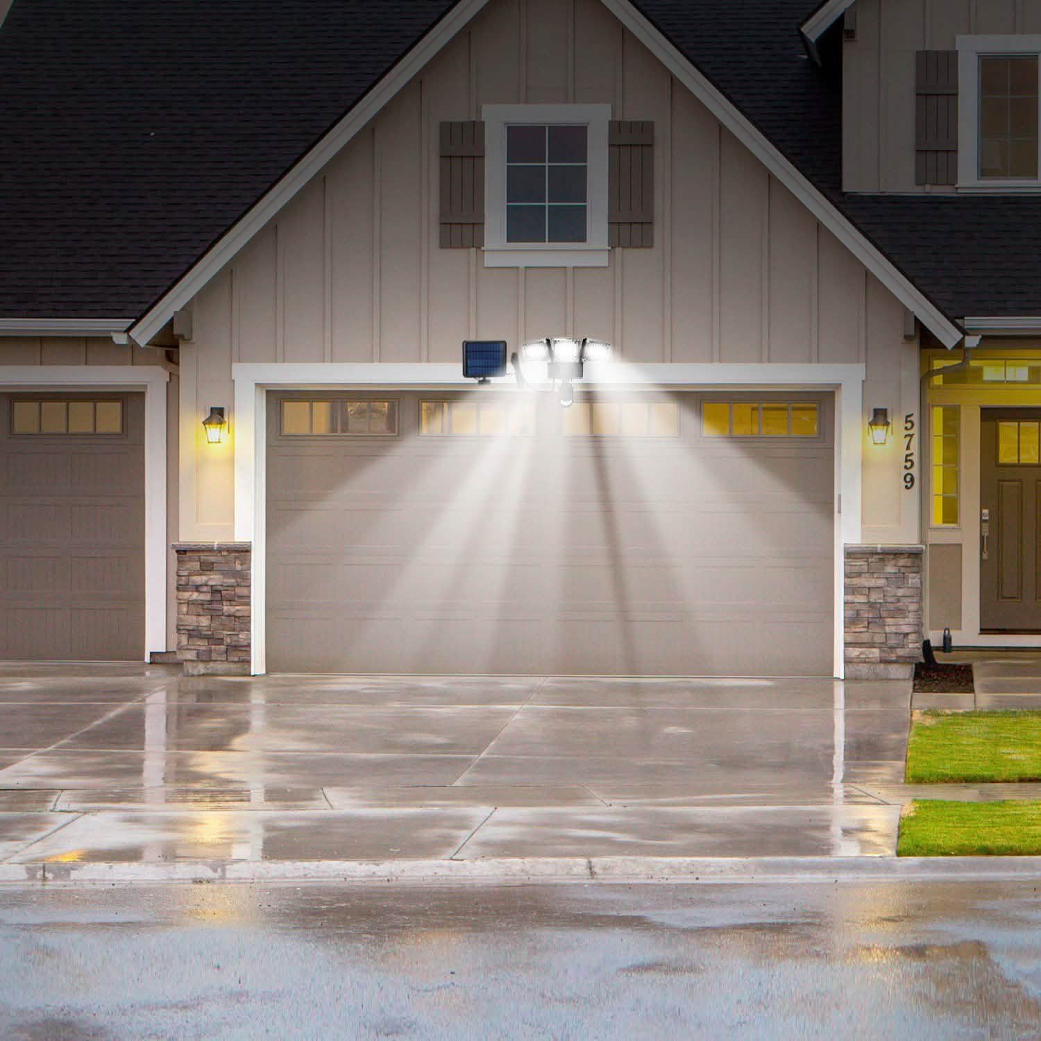 Solar Lights Outdoor 188 LEDs Outdoor Lighting - Tophatter Daily Deals