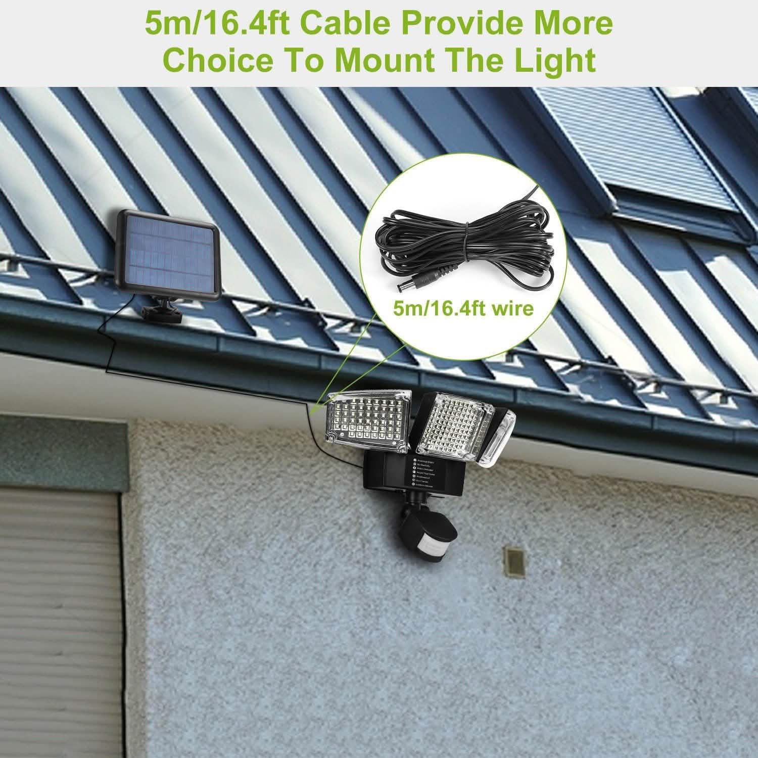 Solar Lights Outdoor 188 LEDs Outdoor Lighting - Tophatter Daily Deals