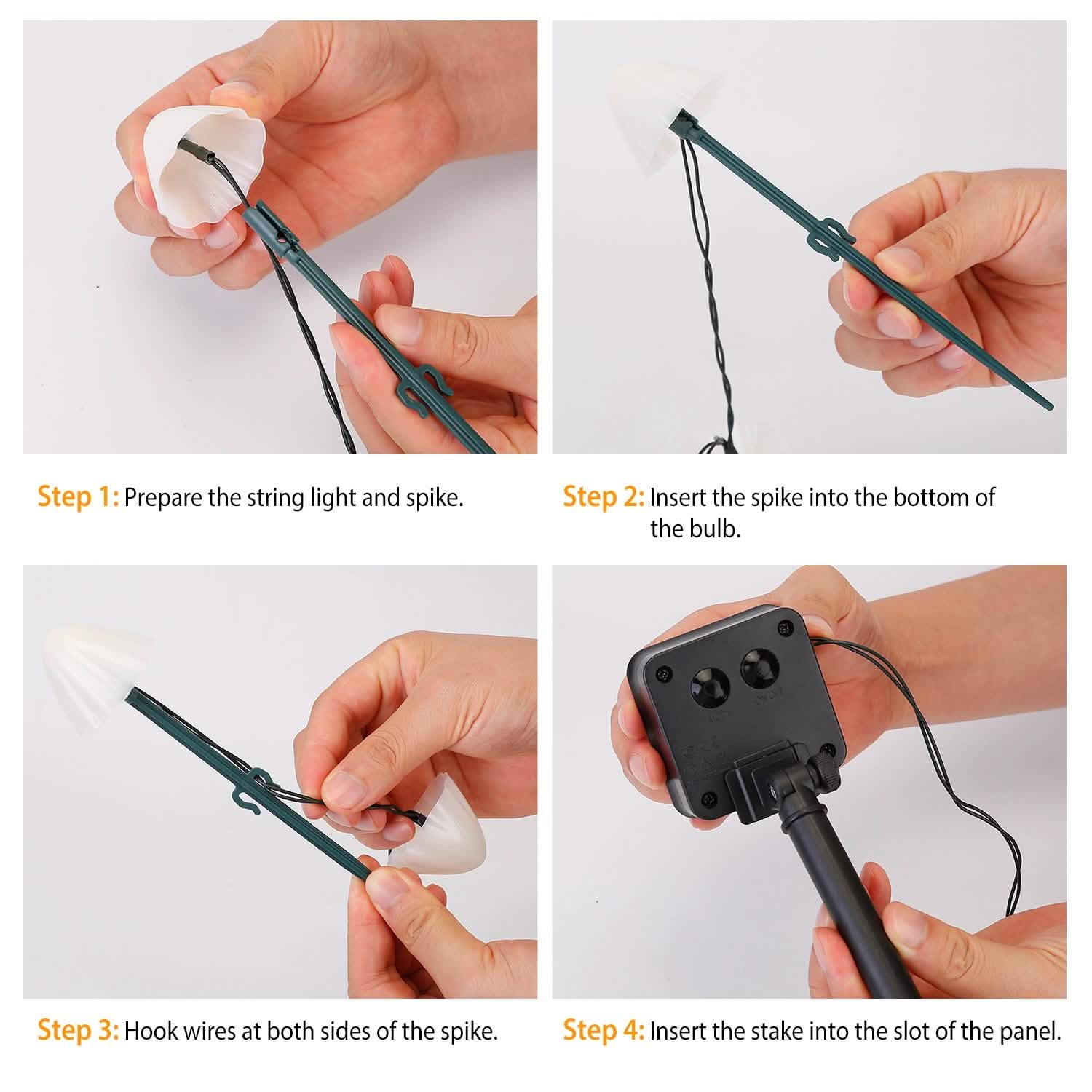 Solar Mushroom Lights Outdoor Decoration 10 LED Light Stake Garden & Patio - Tophatter Daily Deals