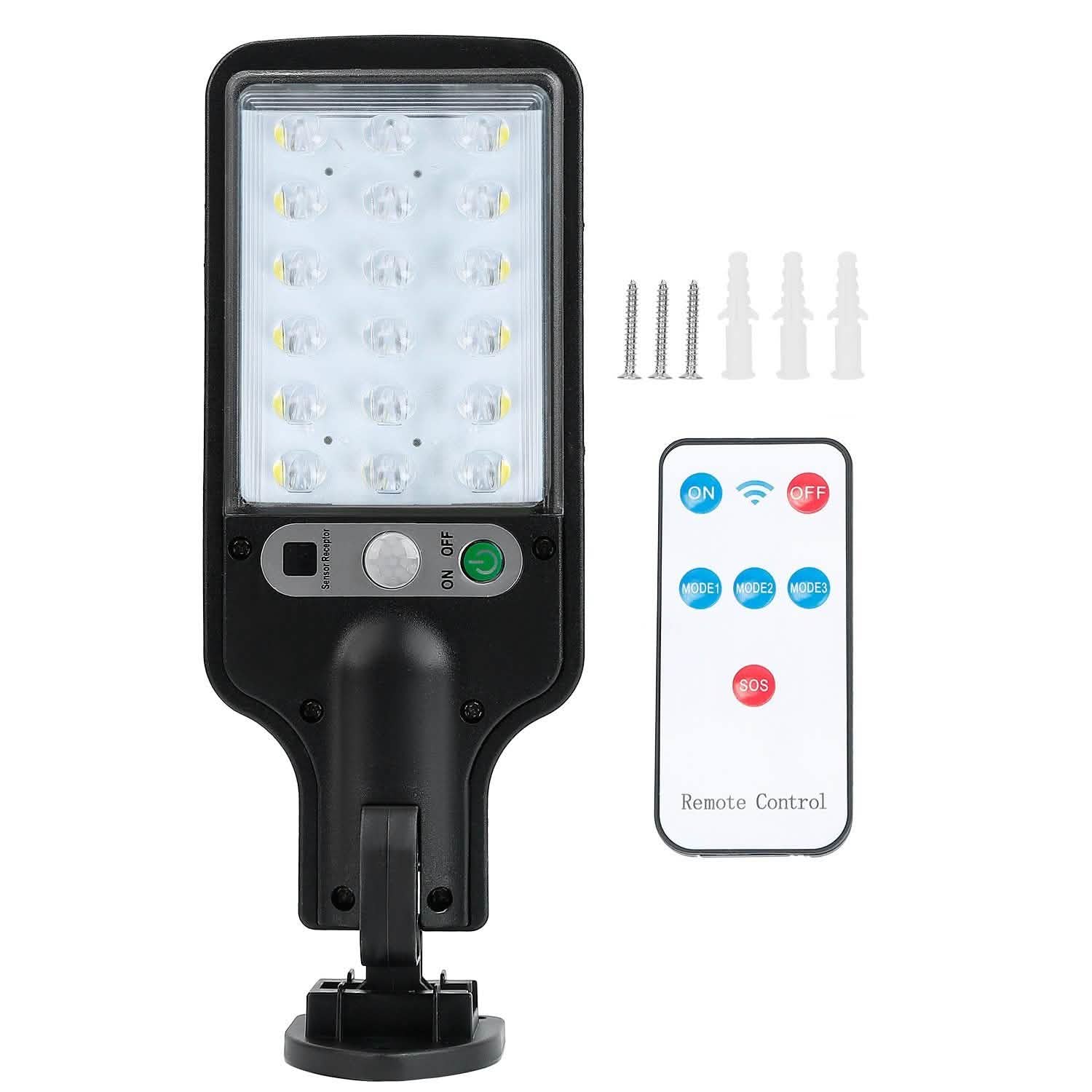 Solar Outdoor Wall Light 18 LED Outdoor Lighting - Tophatter Daily Deals