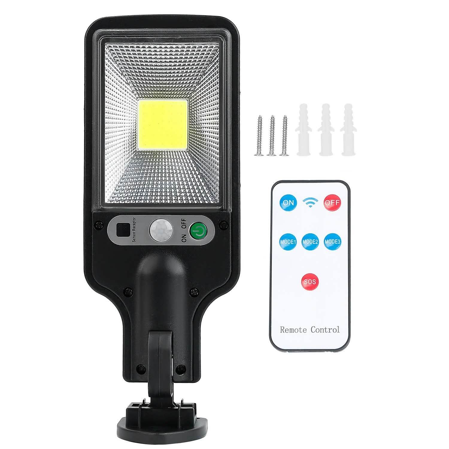 Solar Outdoor Wall Light 30 COB Outdoor Lighting - Tophatter Daily Deals