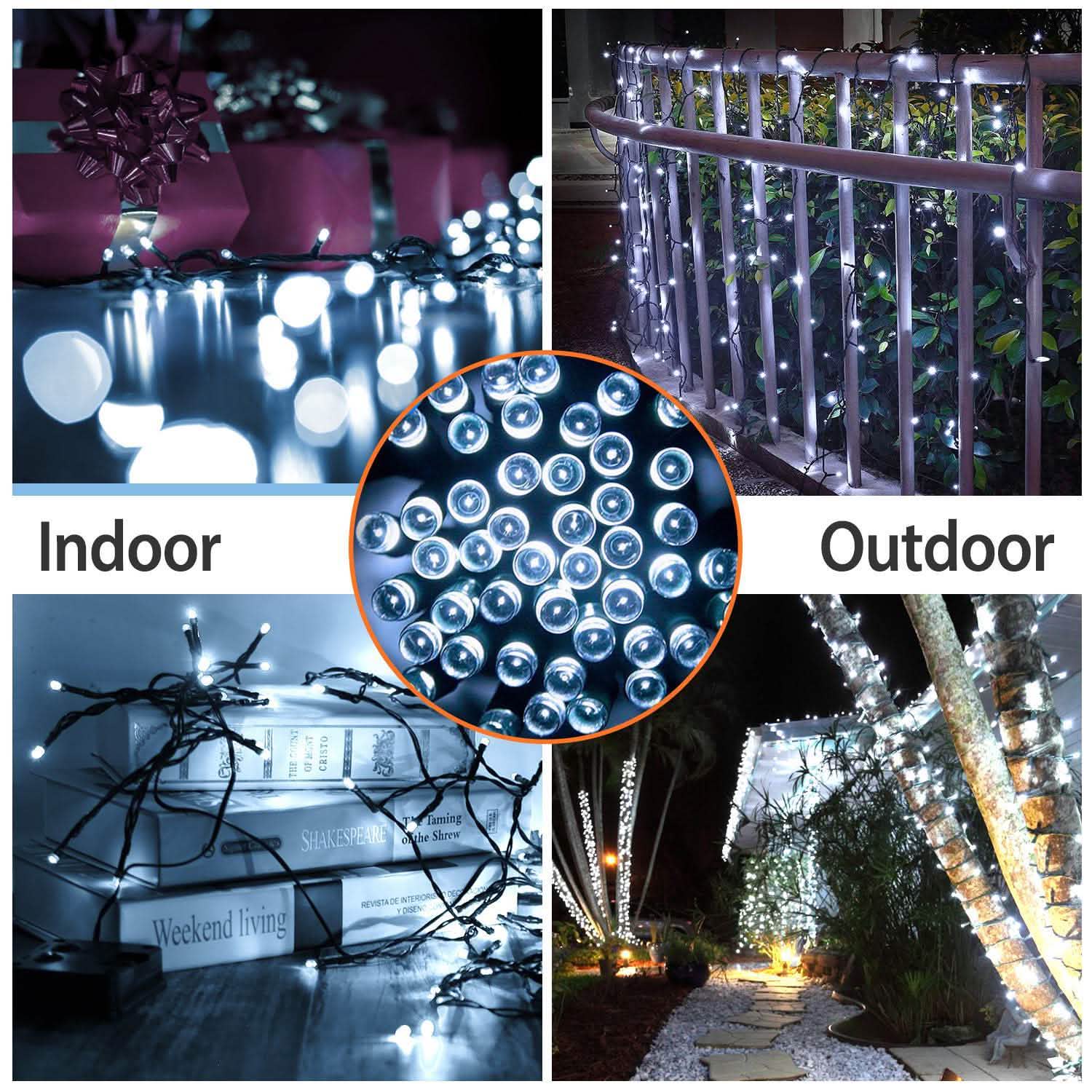 Solar Power LED String Lights String & Fairy Lights - Tophatter Daily Deals